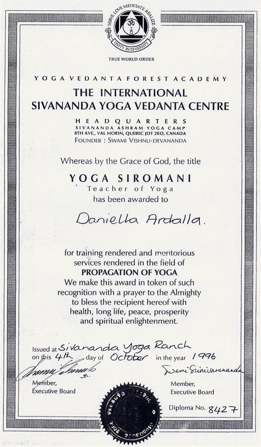 Sivananda Yoga teacher training (New York)